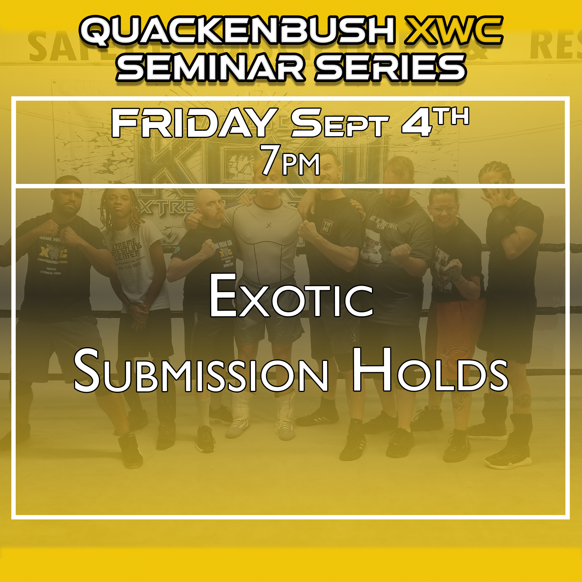 Exotic Submission Holds (Friday Sept 4th @7:00PM)