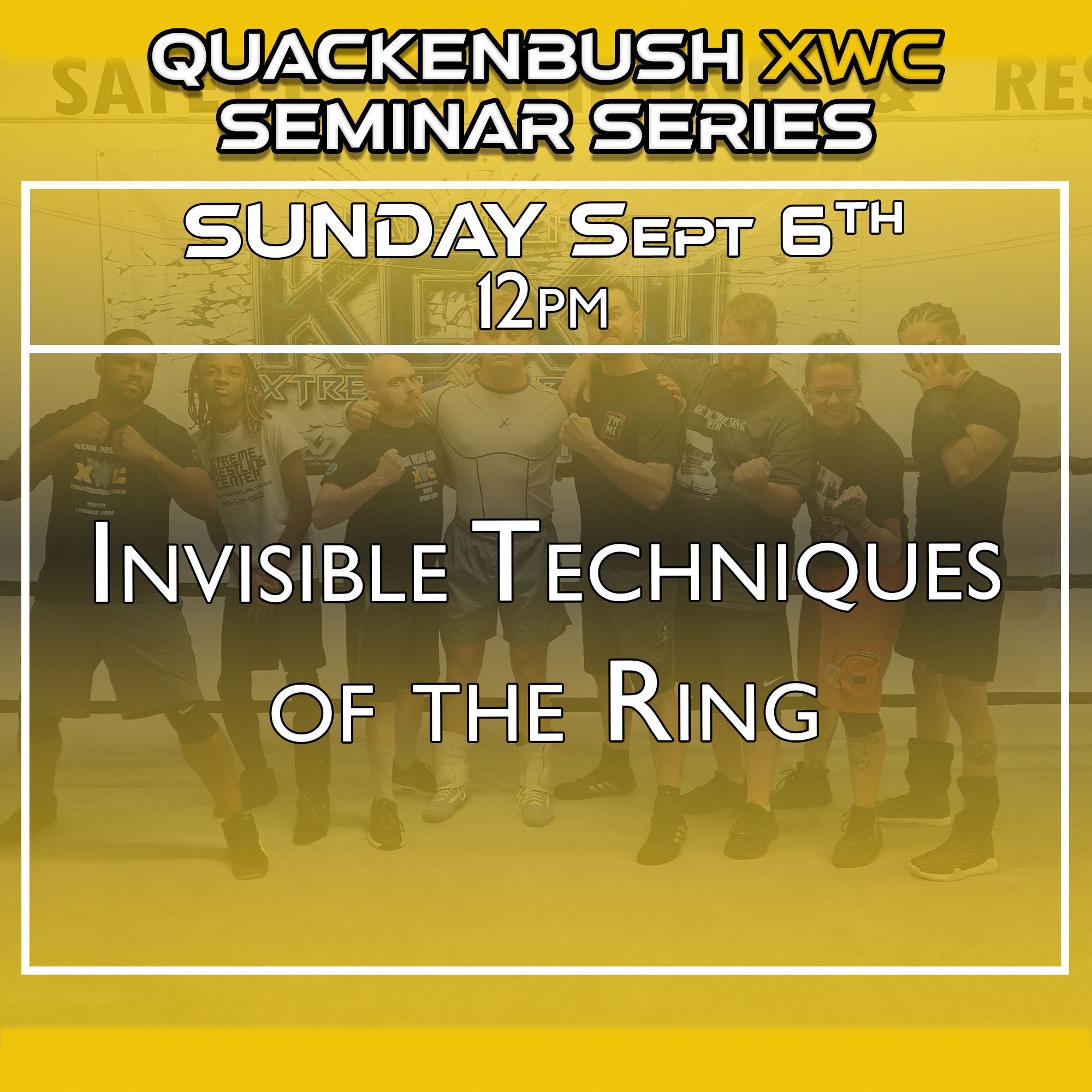 Invisible Techniques of the Ring (Sunday Sept 6th @12:00PM)